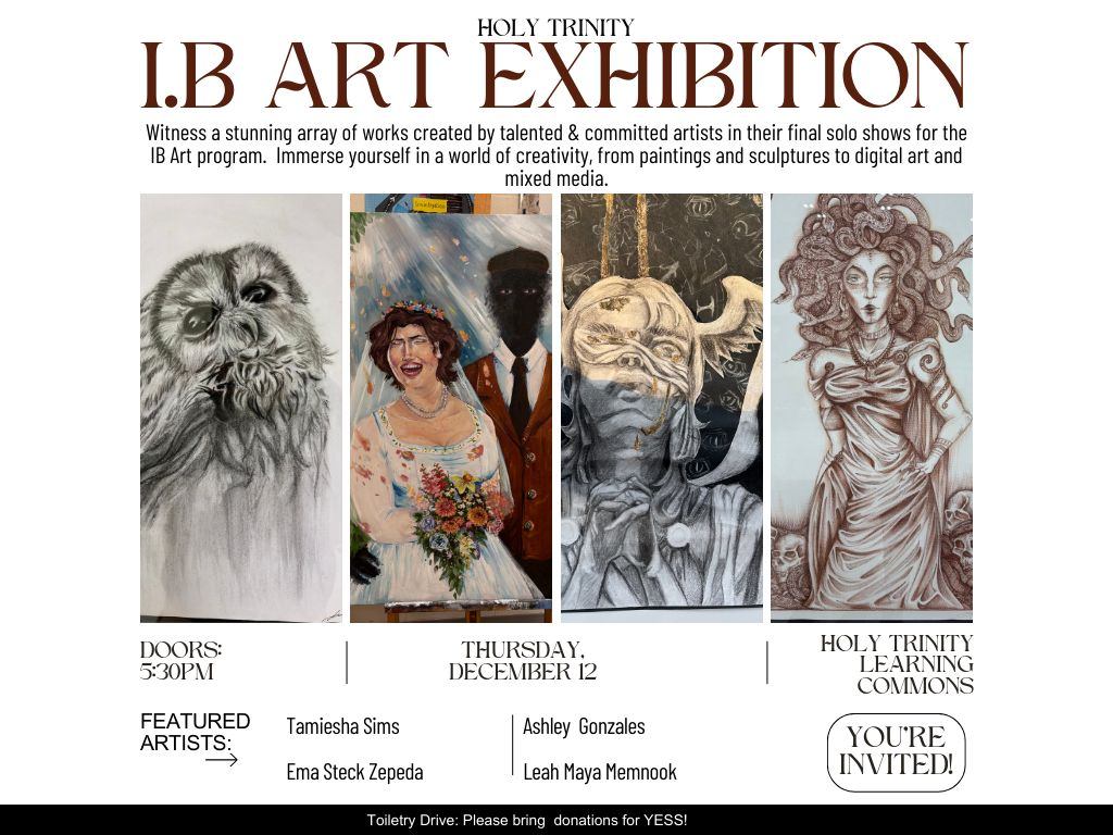IB art show poster 2024 Presentation 43 