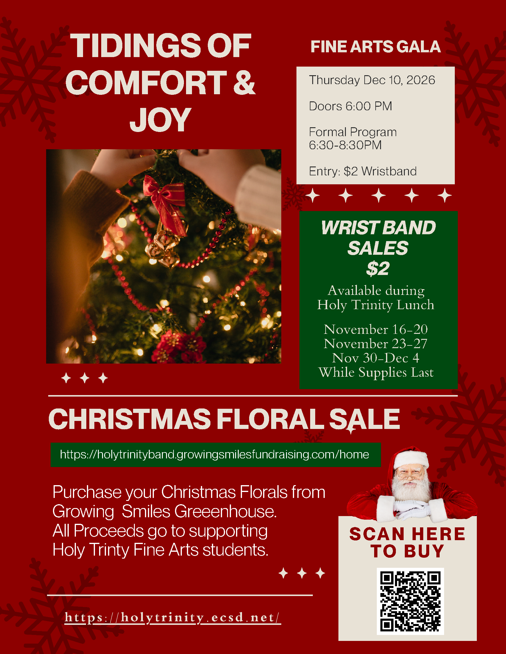 Dec 10 Parent Newsletter (FIne Arts Night) Page 1